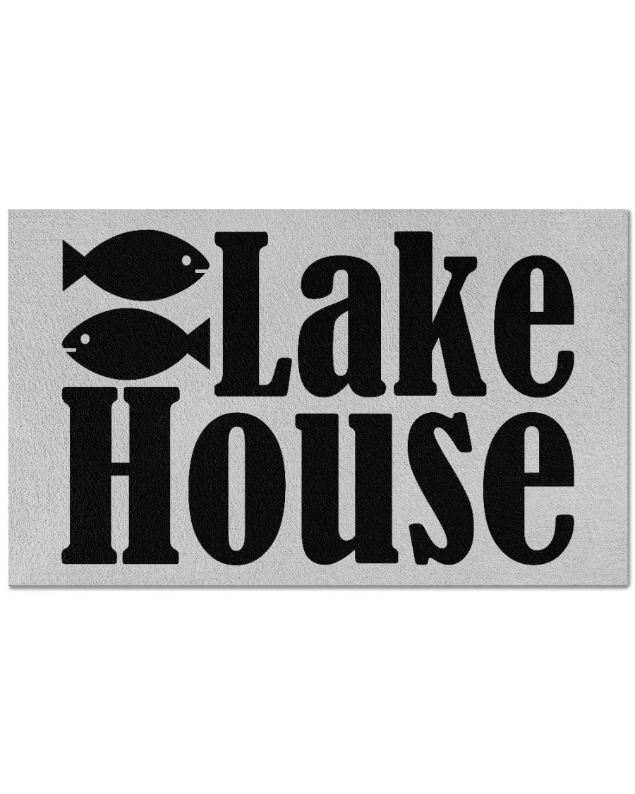 Lake House doormat in gray