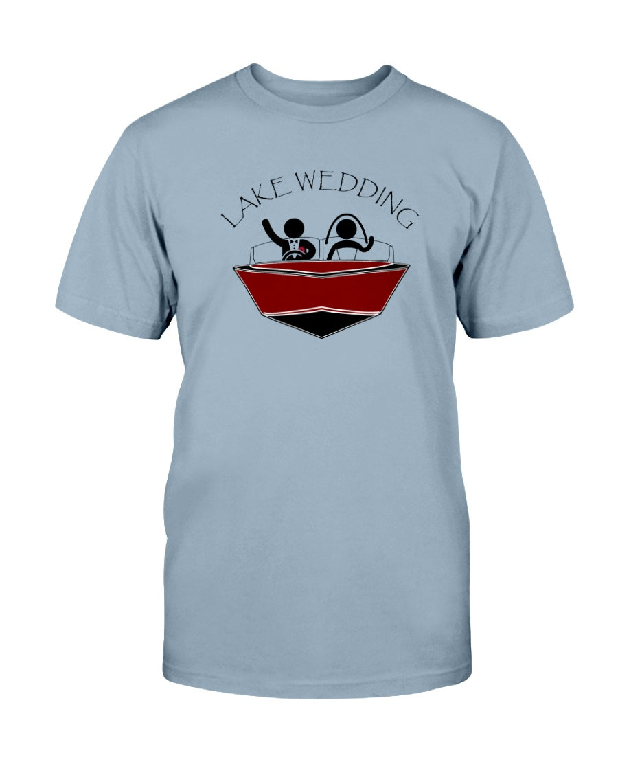 Custom Lake Wedding Adult Unisex T-Shirt