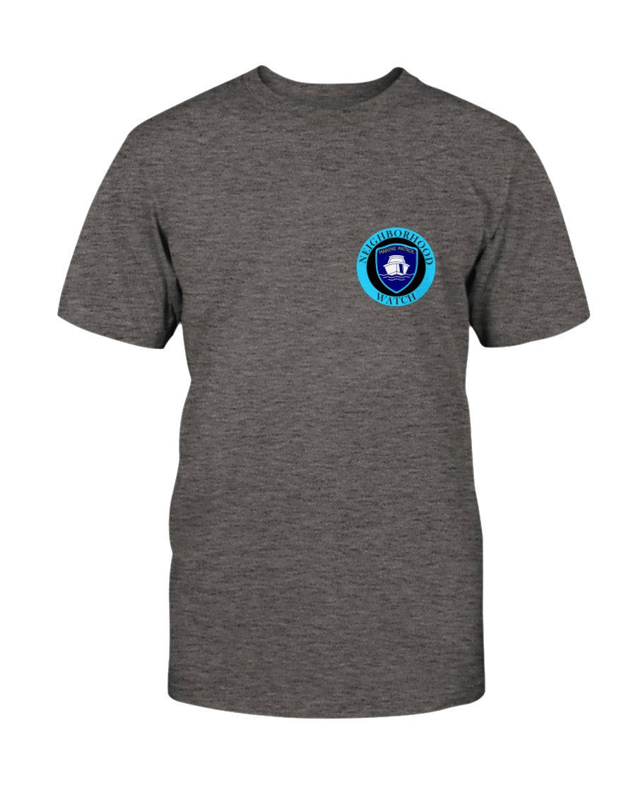 Graphite heather marine patrol watch lake tshirt