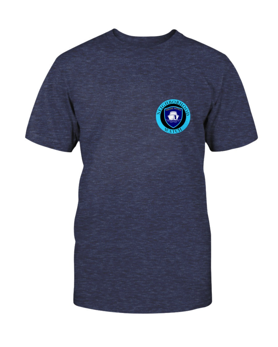 navy heather marine patrol watch tshirt
