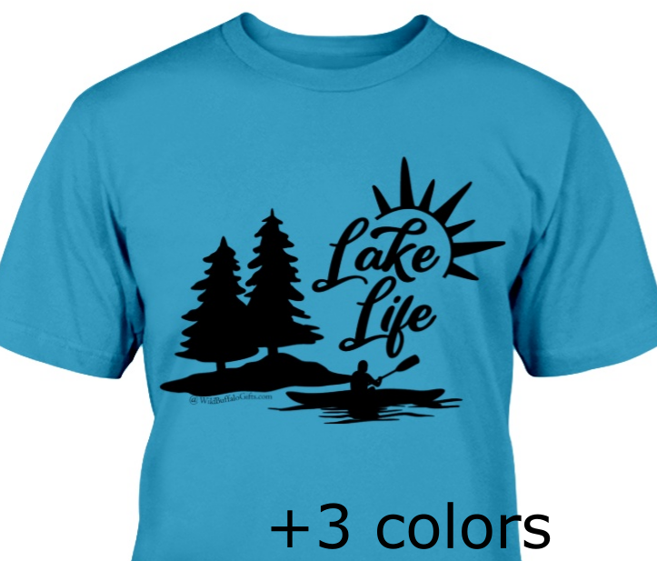 Scenic Lake Life Adult Unisex T-shirt