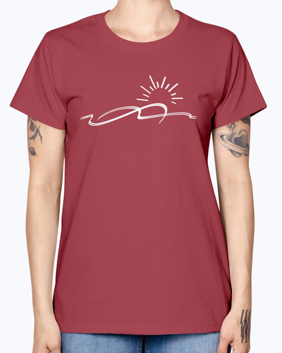 summer sunset & waves graphic Tee
