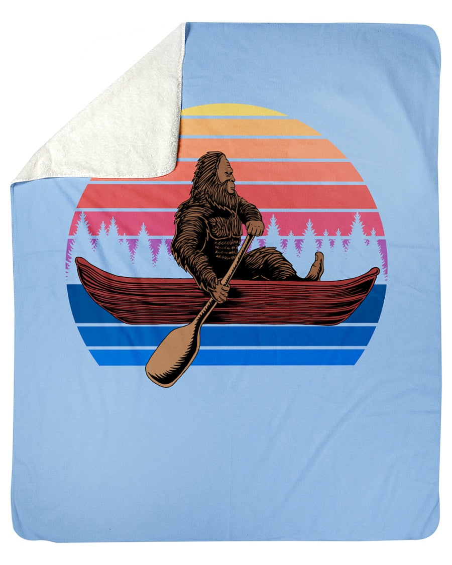 bigfoot sherpa fleece custom blanket