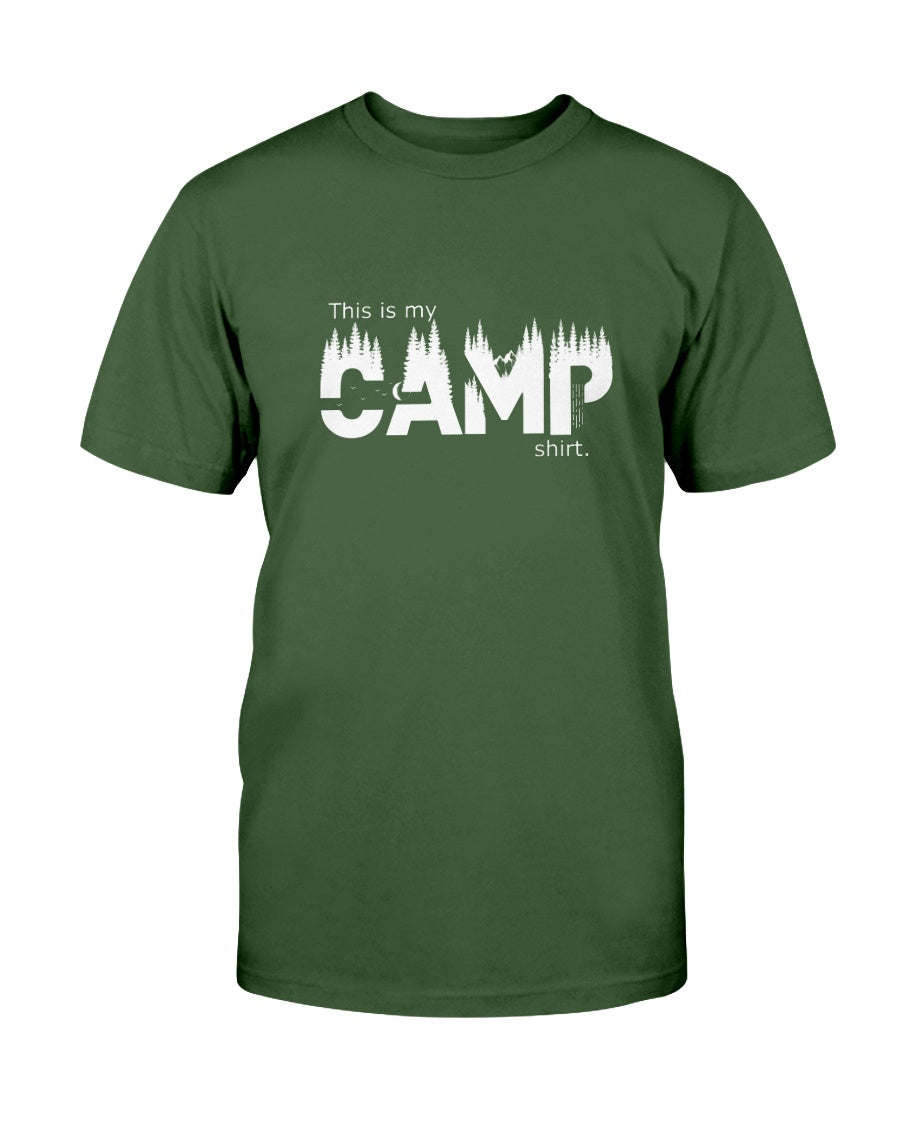 graphic "This is my CAMP shirt."
