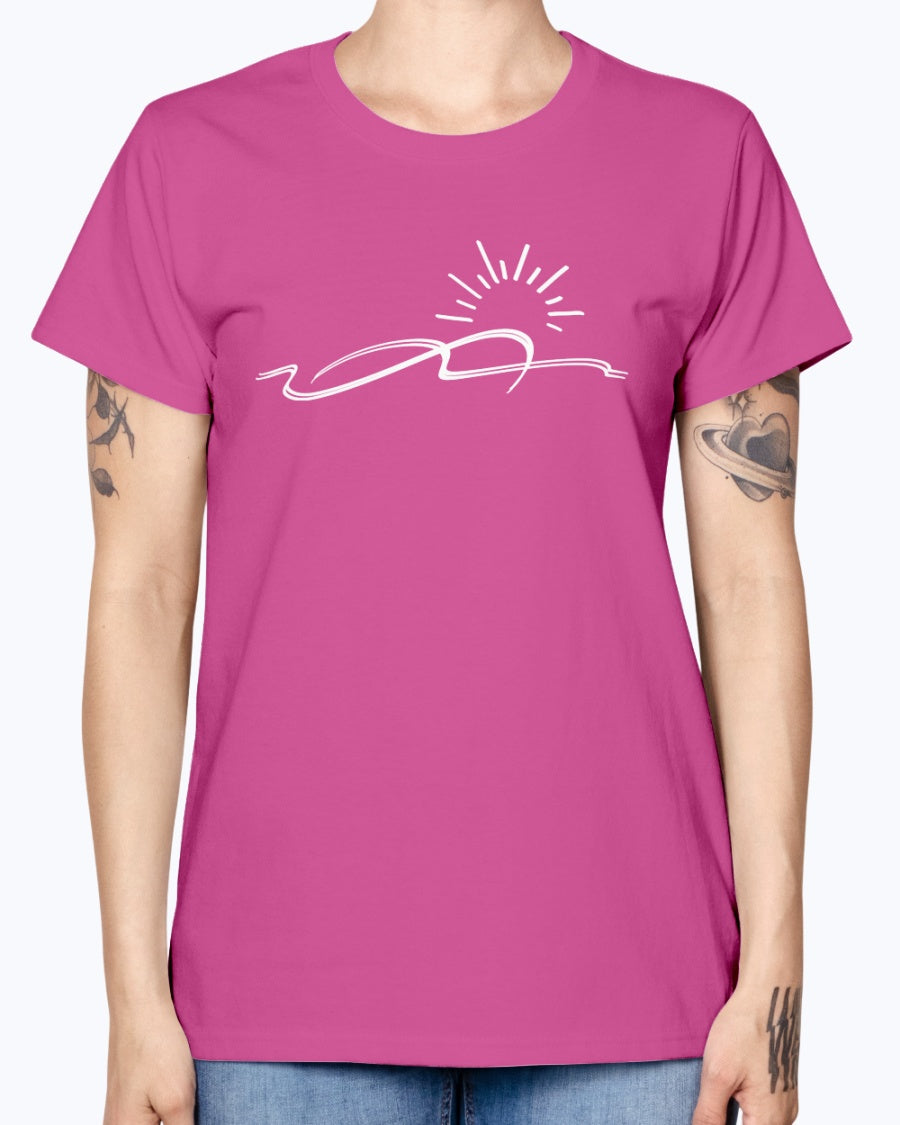 hot pink sun & waves
