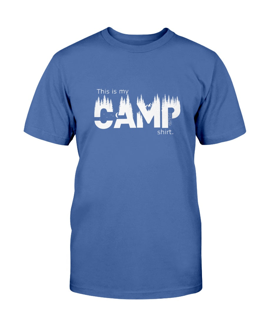 Blue camp shirt
