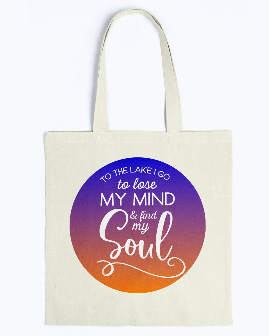 natural lake tote bag