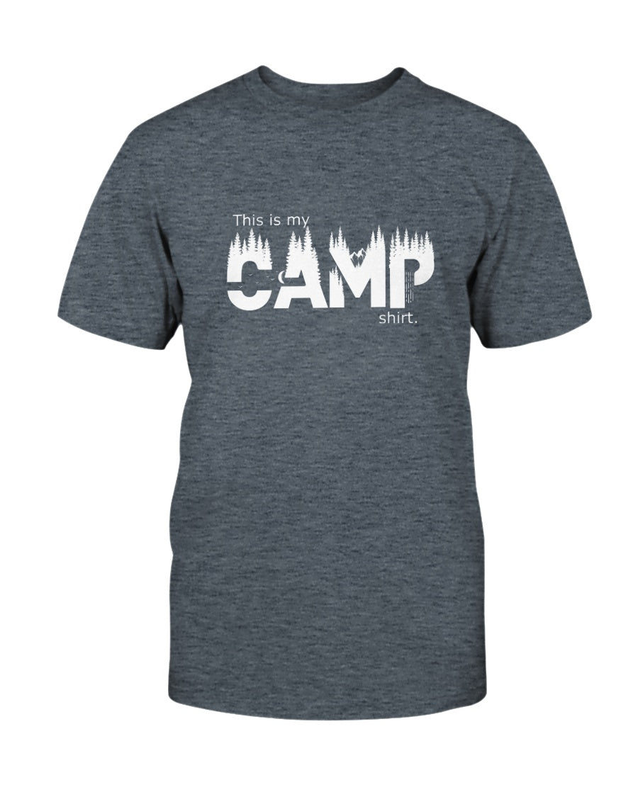 Adult camp t-shirt. Heather gray