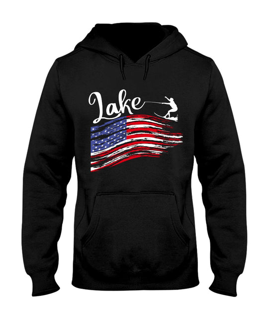 US Lake Wake hoodie in black