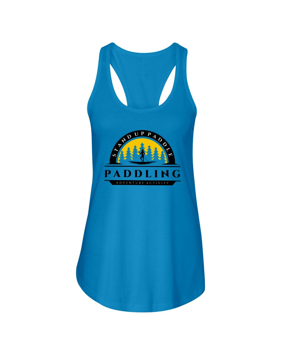 women's blue tank SUP