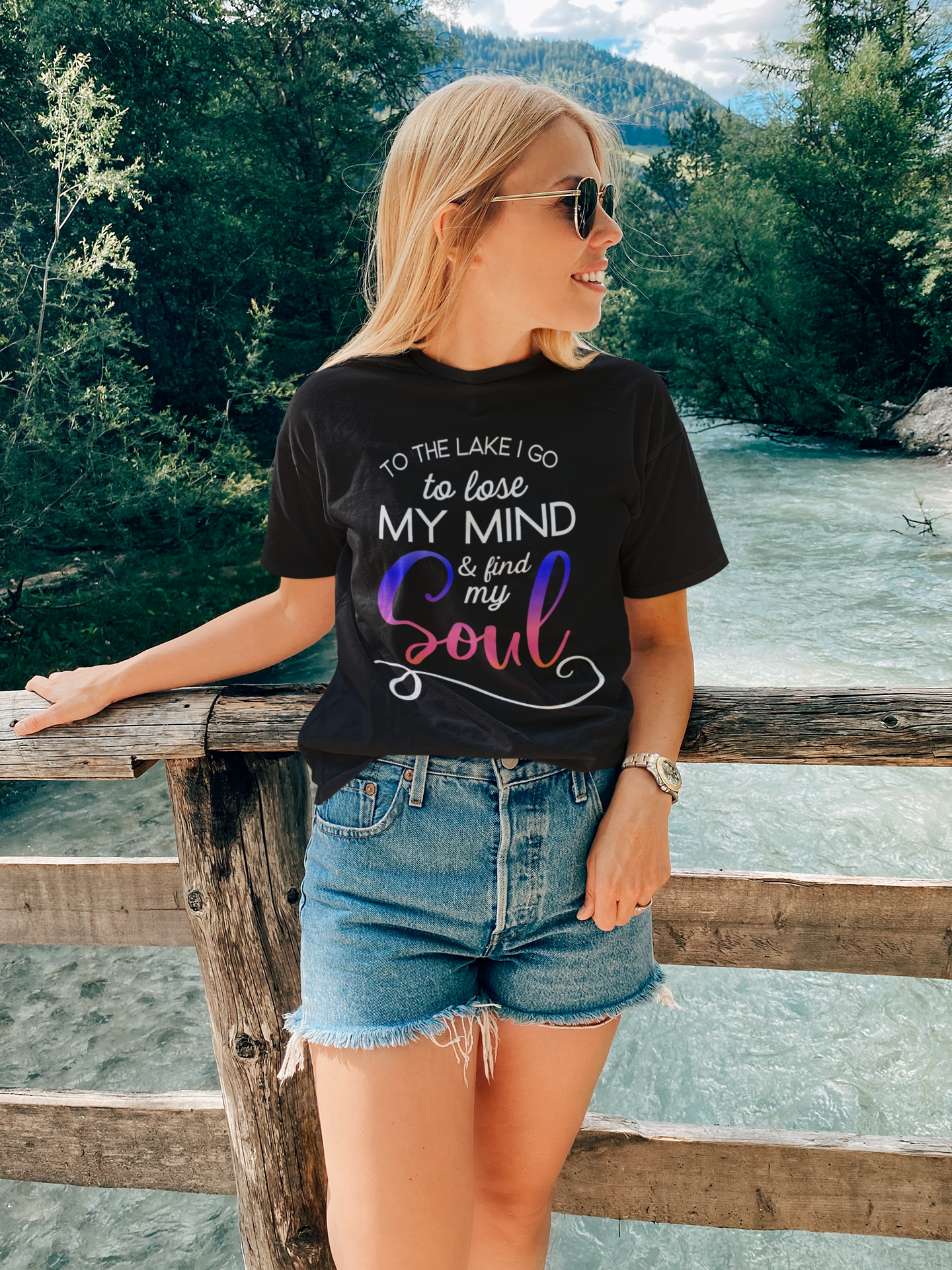 To the lake I go to lose my mind and find my soul