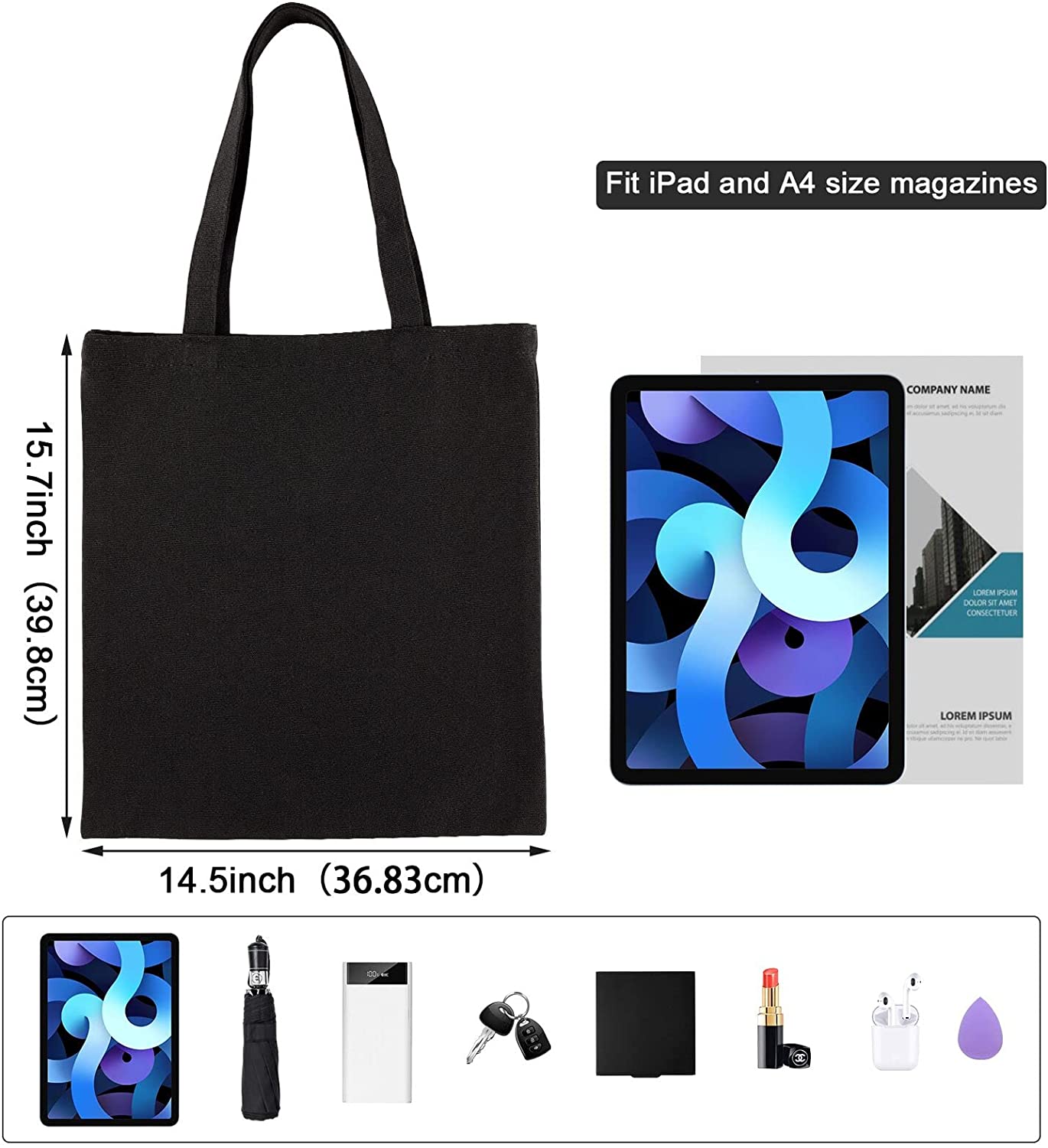 Electric Tiger Heavy Canvas Tote Bag- Personalize it!