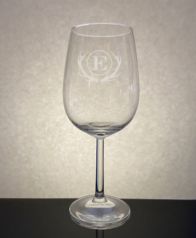 Antler Monogrammed Wine Glass