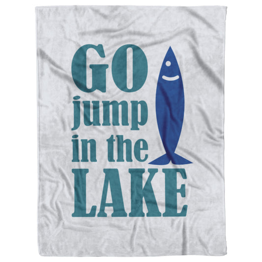 Go jump in a lake blanket