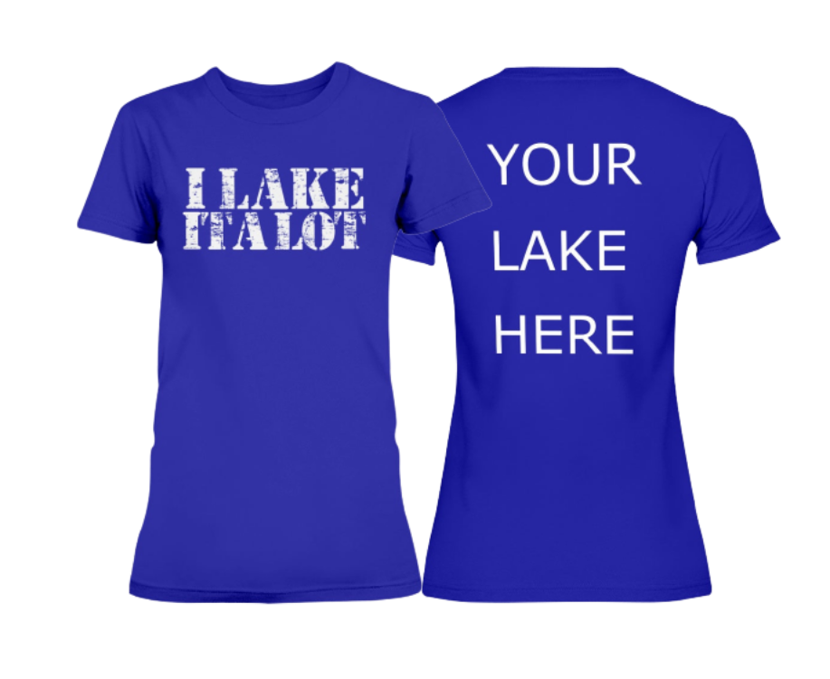 womens lake tshirt. Add your own lake