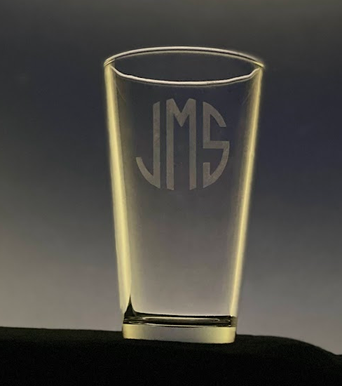 Design Your Own Monogrammed Pint Glass