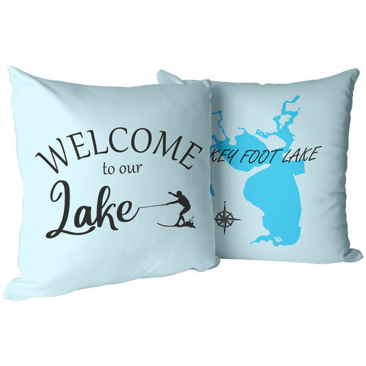 Custom Welcome to Our Lake Pillow