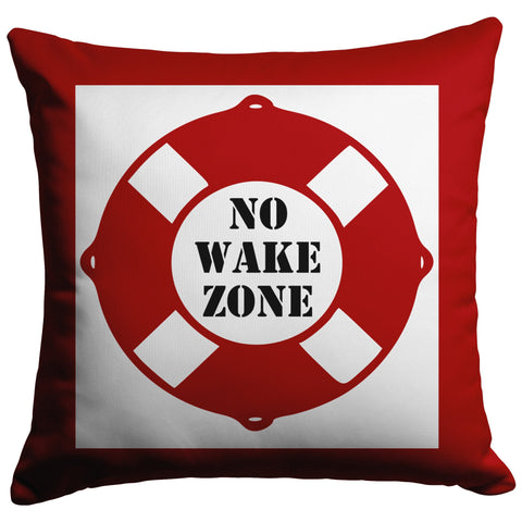 no wake zone red