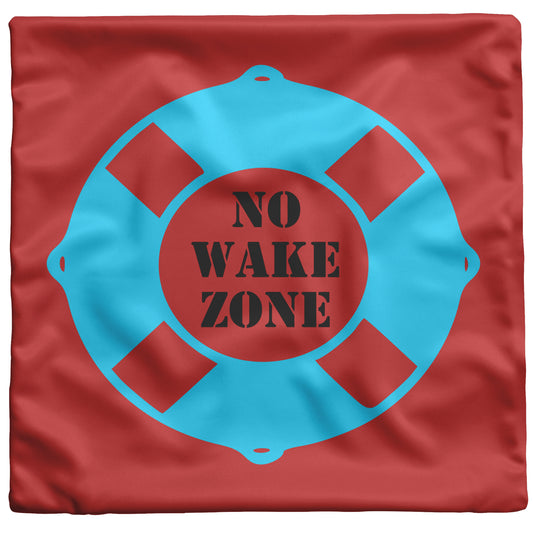 No wake zone pillow cover
