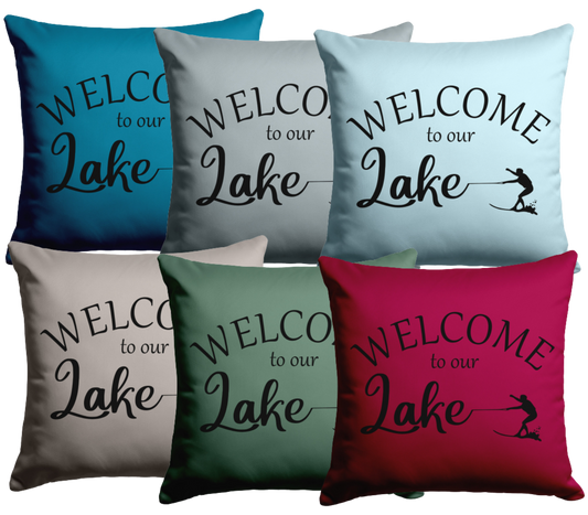 Welcome to our Lake custom pillows in 6 colors