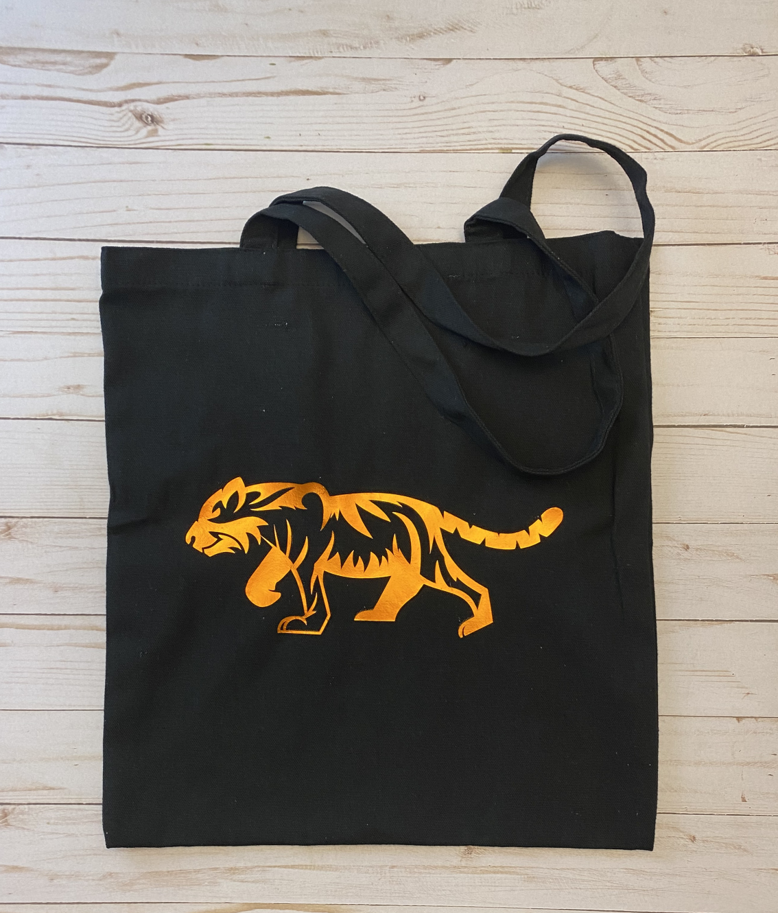 Electric Tiger Heavy Canvas Tote Bag- Personalize it!