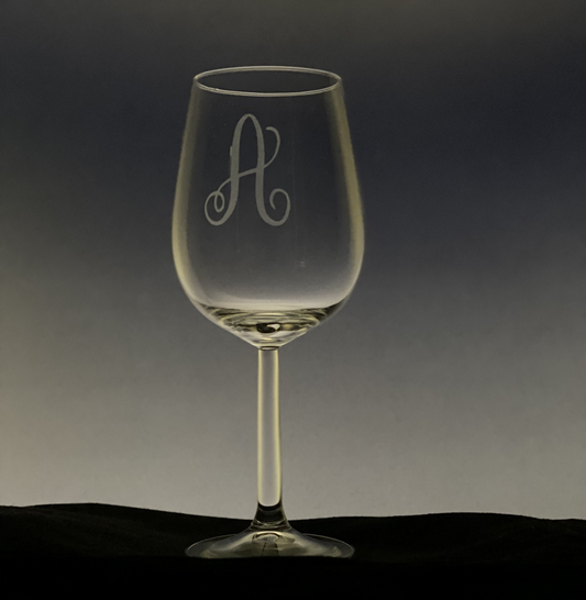 Design your own Monogrammed Wine Glass