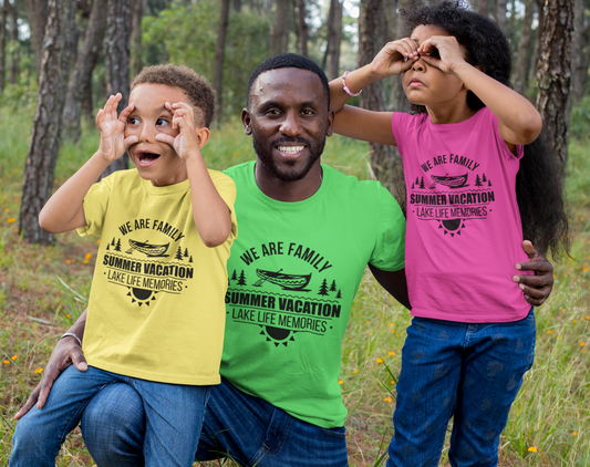We Are Family. Lake Life Memories. Youth T-shirt