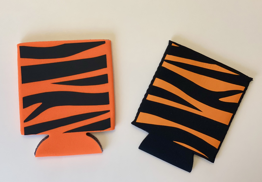 Bengal tiger stripe can cooler