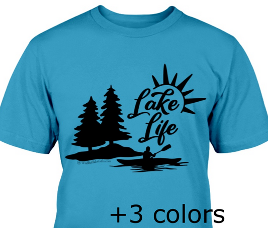 Scenic Lake Life Adult Unisex T-shirt