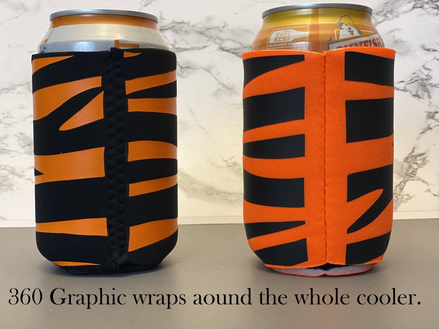 360  bengal tiger stripe can cooler