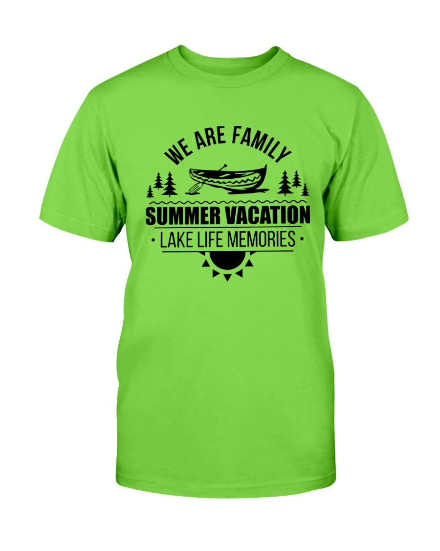 Lime green Summer vacation Lake life memories. We are family.