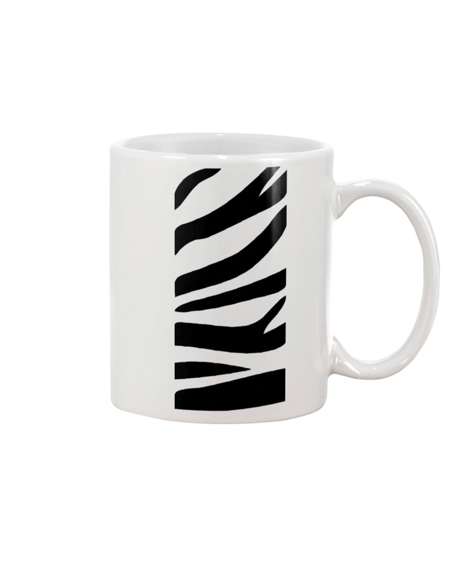 White Bengals stripe coffee mug. Who Dey!