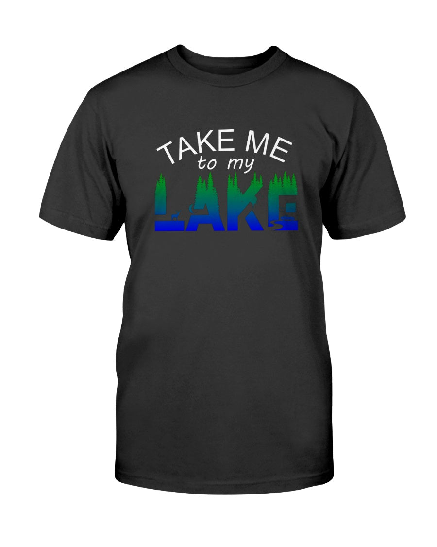 Take me to my Lake black graphic Tshirt