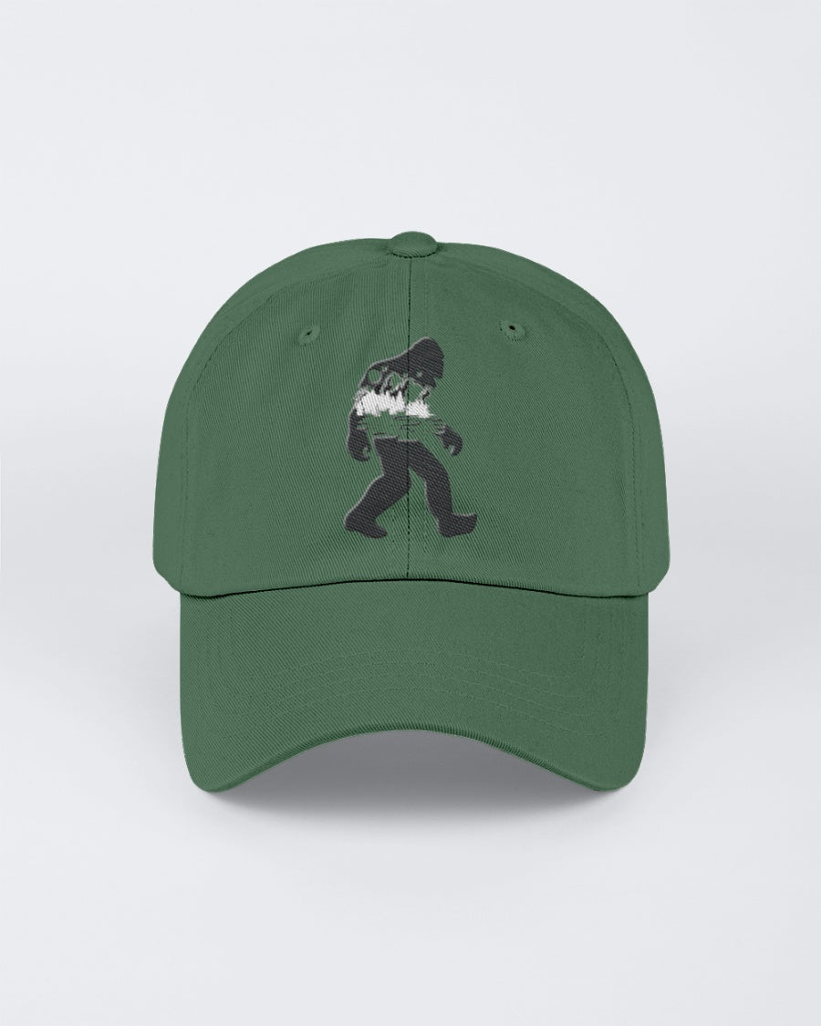 bigfoot mountains embroidered hat forest green