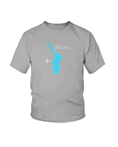 Gray Long lake youth Tshirt