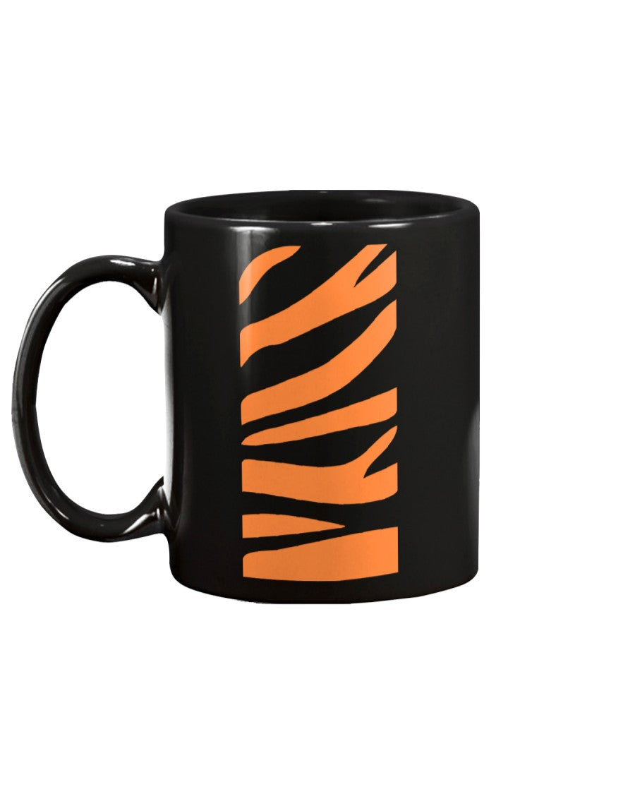 Orange Bengals strip coffee mug