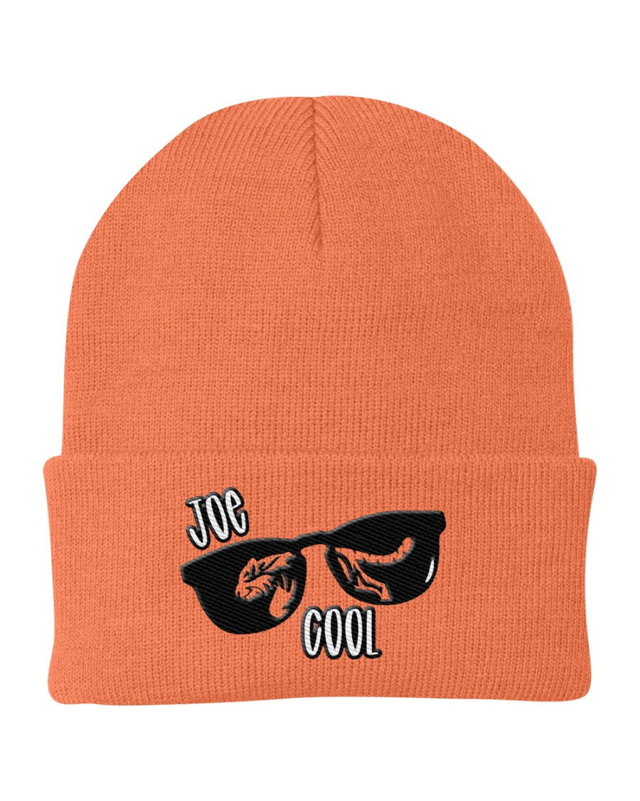 neon orange Joe Cool knit cap. Go Bengals!