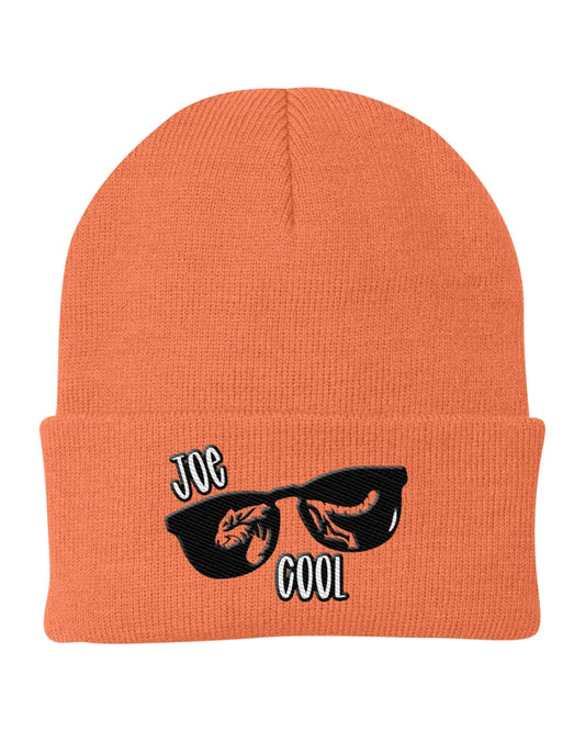 neon orange Joe Cool knit cap. Go Bengals!