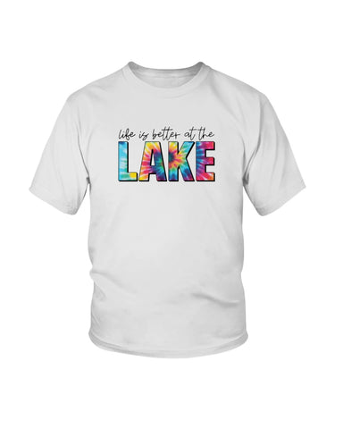 Life is better at the lake tie dye