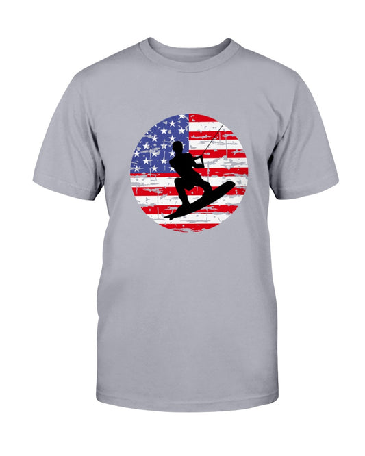 Wake Boarding in the USA graphic T-shirt