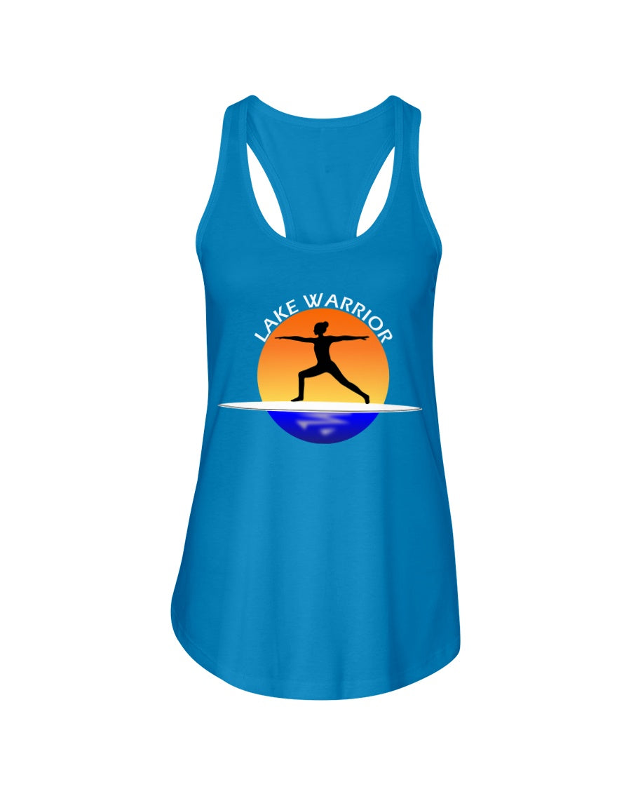 lake warrior yoga tank top